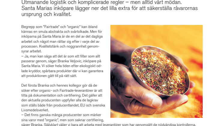 Artikel - Jakten på den perfekta kryddan
