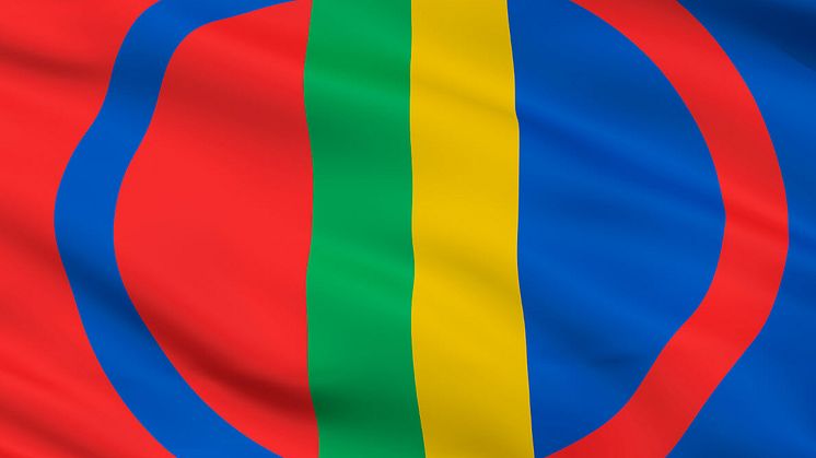 Den samiska flaggan. 