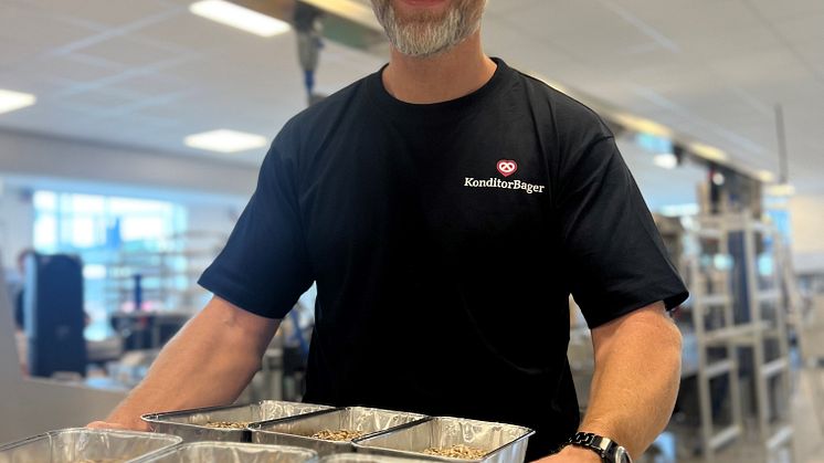 Torsdag den 2. november slår KonditorBager for første gang dørene op til det nye store bageri på Tøndervej, hvor bagermester Teddy Krogh Jensen får knap 1000 kvadratmeter at boltre sig på. Foto: KonditorBager.