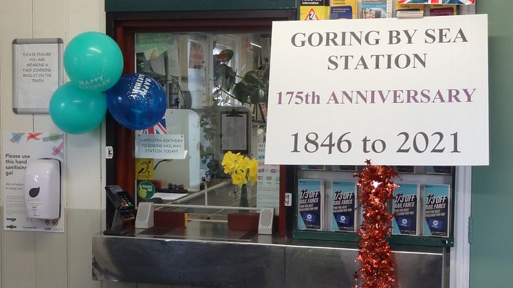 Today marks the 175th anniversary of Goring-by-Sea train station