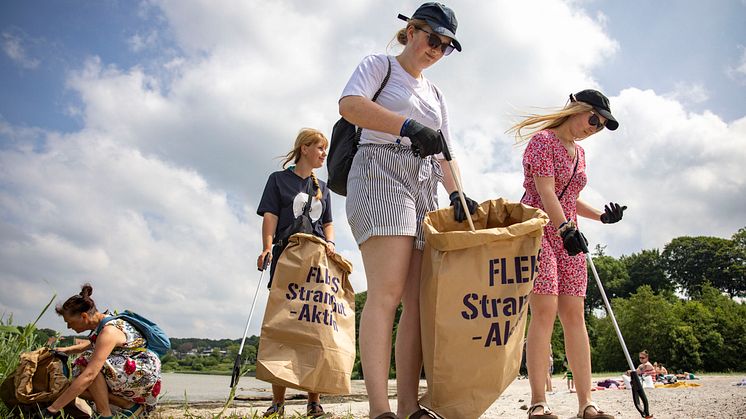 Die FLENS StrandGut-Aktion  findet  in diesem Jahr am 11. März auf der Ostseeinsel Fehmarn statt. © Flensburger_Brauerei