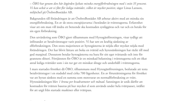 Betaltvättstugor lönar sig