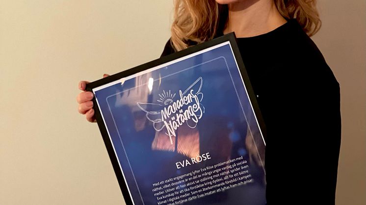 Eva Röse är Månadens Nätängel november