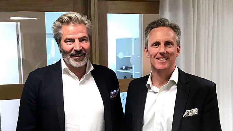 Ulf Wallén, VD Acrinova (t.v.) & Andreas Meyer, VD Skåneporten fastigheter