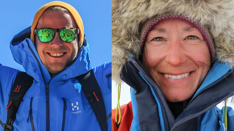 Årets äventyrare Robin Trygg och Johanna Davidsson.
