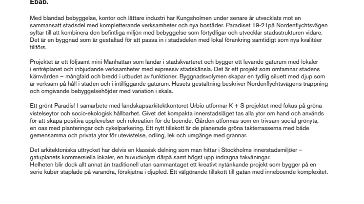 Ett följsamt mini-Manhattan på Västra Kungsholmen