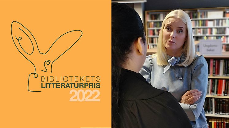 Kronprinsesse Mette-Marit er til stede når Bibliotekets litteraturpris deles ut for første gang.