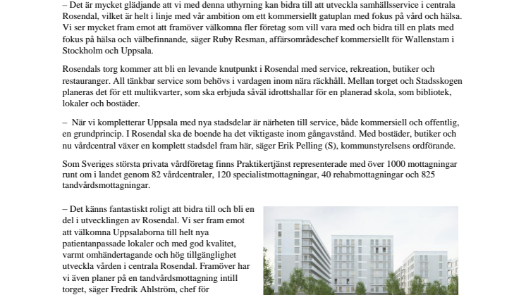Kvalitetsvård på 500 kvadratmeter till centrala Rosendal i Uppsala