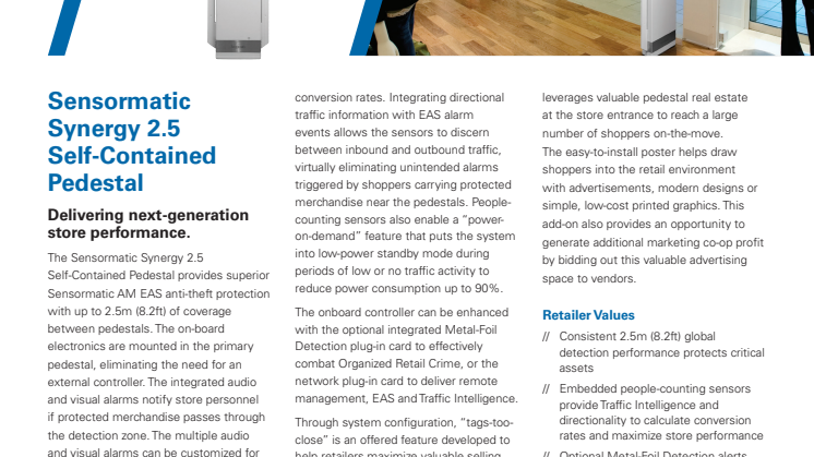  Larmbågar från Gate Security - Sensormatic Synergy Self-Contained