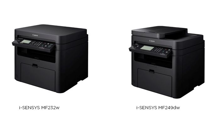 Canon lanserer nye i-SENSYS MF230- og MF240-serier med sort-hvitt-utskrift og mange tilkoblingsmuligheter for mindre kontormiljøer