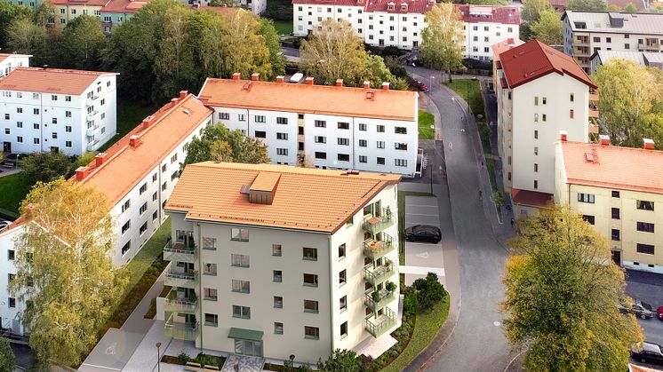 Zachrissonsgatan, flygvy