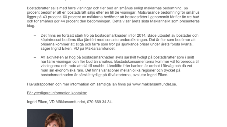Fortsatt het bostadsmarknad