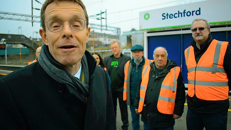 Andy Street at Stechford station