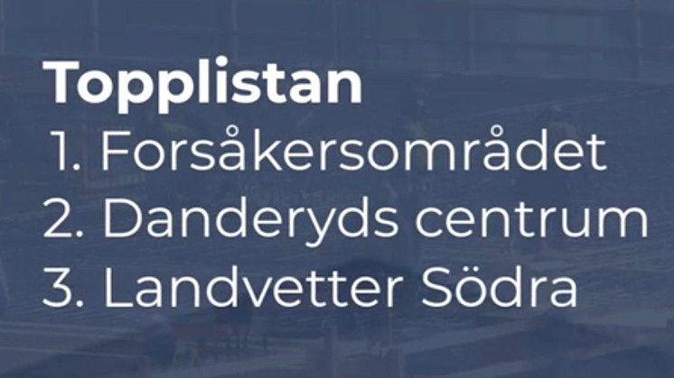 Från Byggfaktas film som presenterar topplistan "Höstens hetaste byggprojekt"