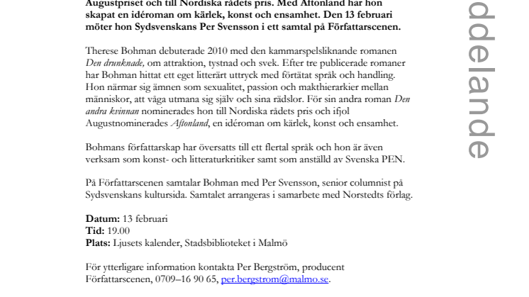 Sexualitet, passion och makthierarkier på Författarscenen