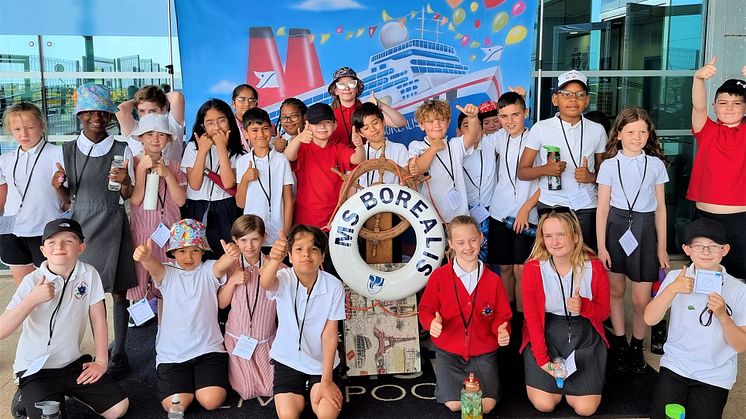 Class of Year 5 students explore career opportunities at Cruise Liverpool with surprise visit on board Fred. Olsen Cruise Lines’ Borealis