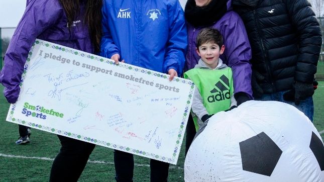 Smokefree sports championed by parents in Bury