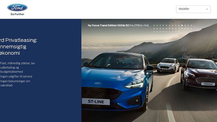 Privatlease ny Ford Focus familiebil fra 2.295 kr/mdr