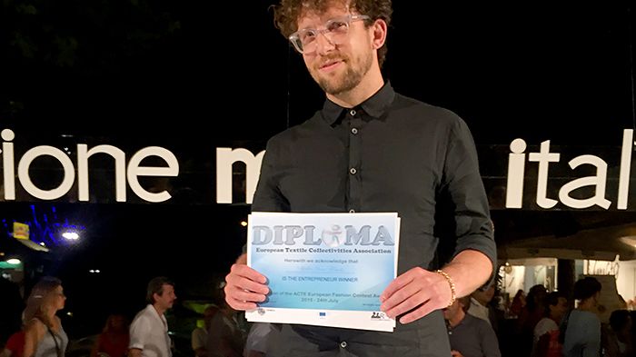 Borås Stad nominerade vinnaren av ACTE:s modetävling 2015 i Riccione, Italien