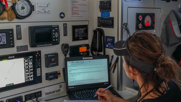 HI-res image - Inmarsat - The crew on-board Maiden are benefiting from reliable satellite communications provided by Connectivity Partner Inmarsat during their global tour