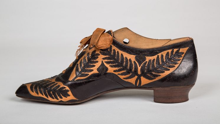 Laced up shoes - side view
