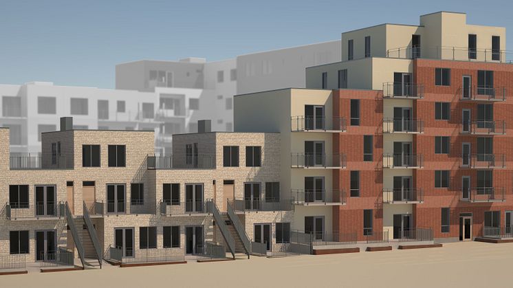 Bostadsproduktion med variation ger stadsradhus i Hyllie