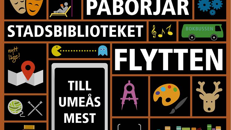 4 augusti flyttar stadsbiblioteket till Väven