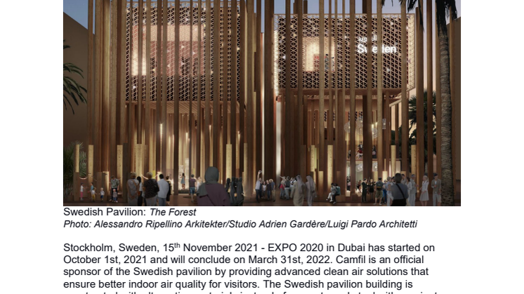 Camfil at Swedish Pavilion_EXPO 2020_press release.pdf