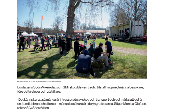 2000 personer besökte SödraViken-dagen och SM i skog