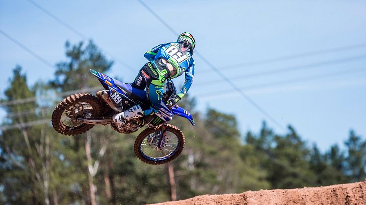 6位／14位で総合9位となった＃89 J・ファン・フォルベークとYZ450FM