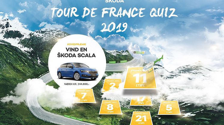 Vind en SCALA i ŠKODAs Tour de France-quiz