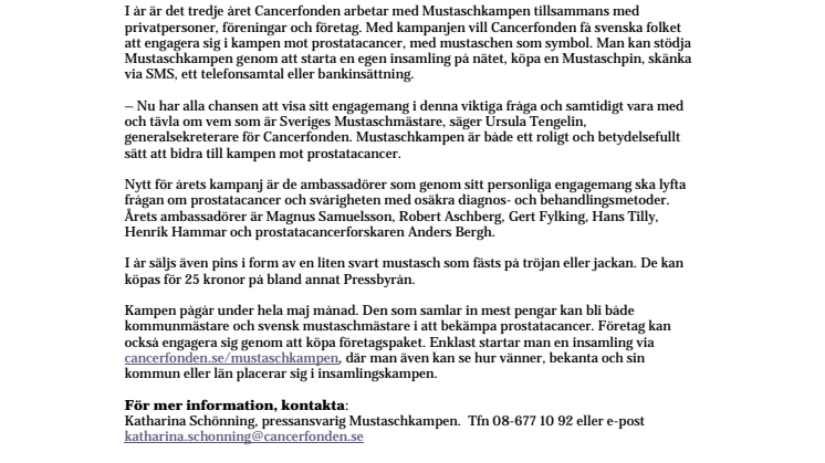 Nu startar Mustaschkampen 2009