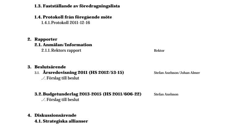 Inbjudan – Pressinformation efter ordinarie styrelsemöte
