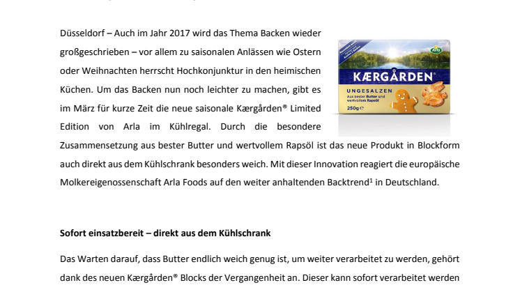Pünktlich zum Osterfest: Der neue Kærgården® Block