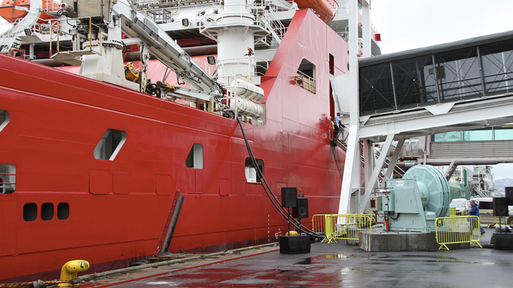 Shore power facility for offshore vessels goes on line