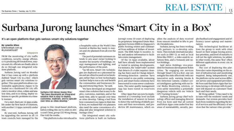 Surbana Jurong launches 'Smart City in a Box'