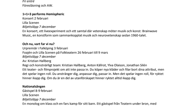 Sammanställning Folkteatern våren 2019