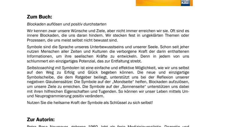 Waschzettel Selbstcoaching mit Symbolen