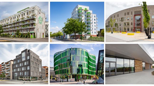 Sex finalister är nominerade till Stadsbyggnadspriset och Gröna Lansen 2018. Foto: Bojana Lukac