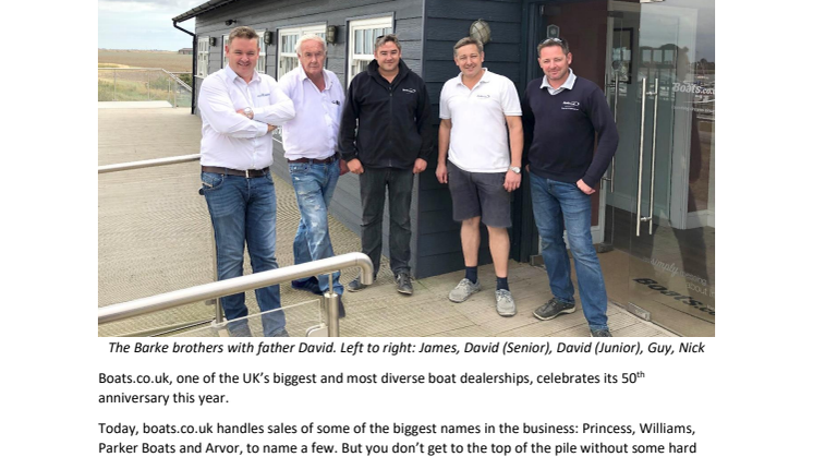 Boats.co.uk – in the family for 50 years