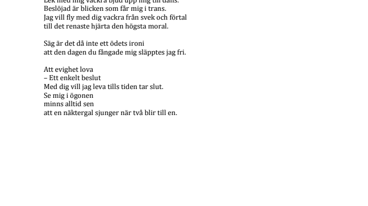VALS TILL EVIGHETEN
