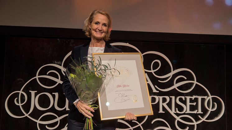 Vinnare av Lukas Bonniers Stora Journalistpris: Bibi Rödöö