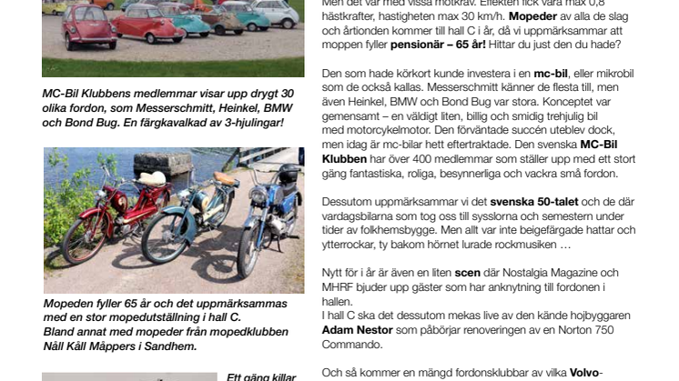 Mopeder, mc-bilar och 50-tal på Elmia!