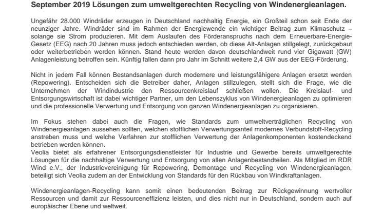 Presseinformation Husum Wind 2019