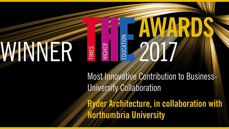 Northumbria and Ryder Architecture win award for most innovative collaboration