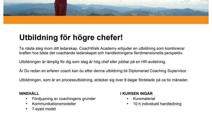 CWA Produktblad Coachande Handledning