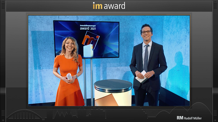 Die Online-Preisverleihung des immobilienmanager-Award wird moderiert von Schauspielerin Nadine Arents und Markus Gerharz, Chefredakteur immobilienmanager.