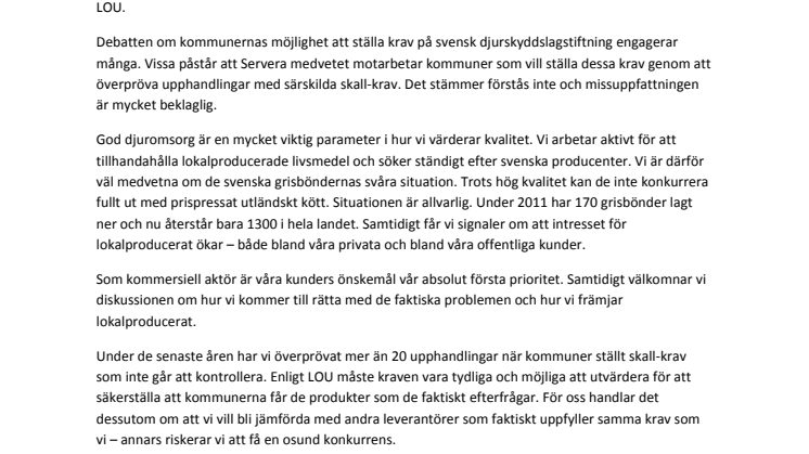 LOU kan förbättras