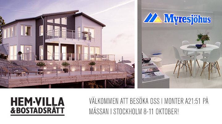 Möt oss på Hem, villa & bostadsrätt den 8-11 oktober