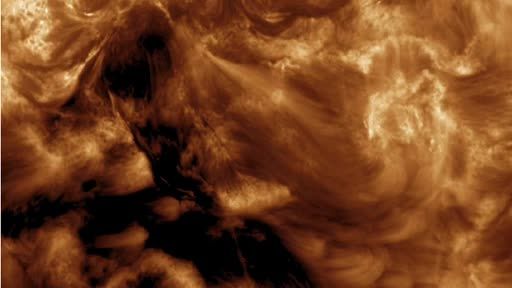Footage of the Sun's atmosphere, from NASA